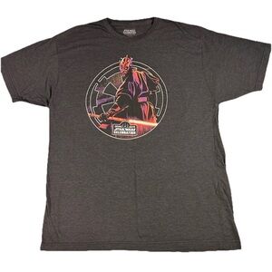 Star Wars Celebration Chicago 2019 Darth Maul T Shirt sz 2XL XXL Dark Grey Black